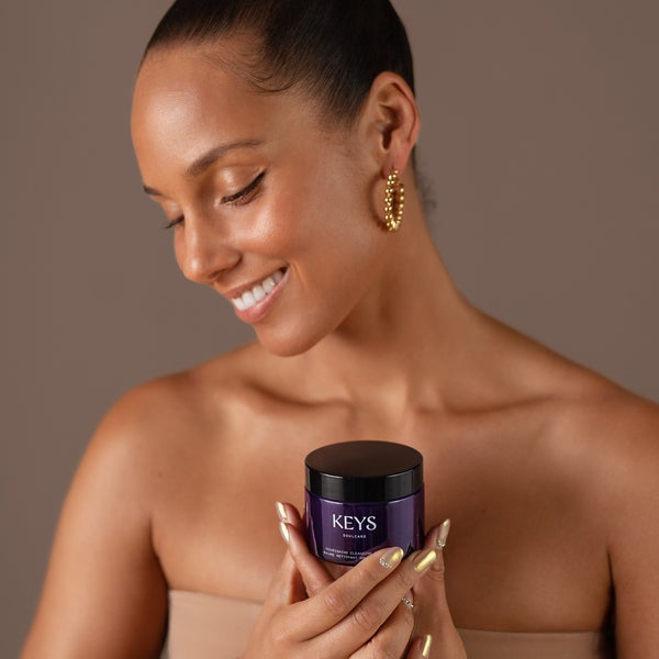 Alicia Keys with Nourishing Cleansing Balm and Makeup Remover